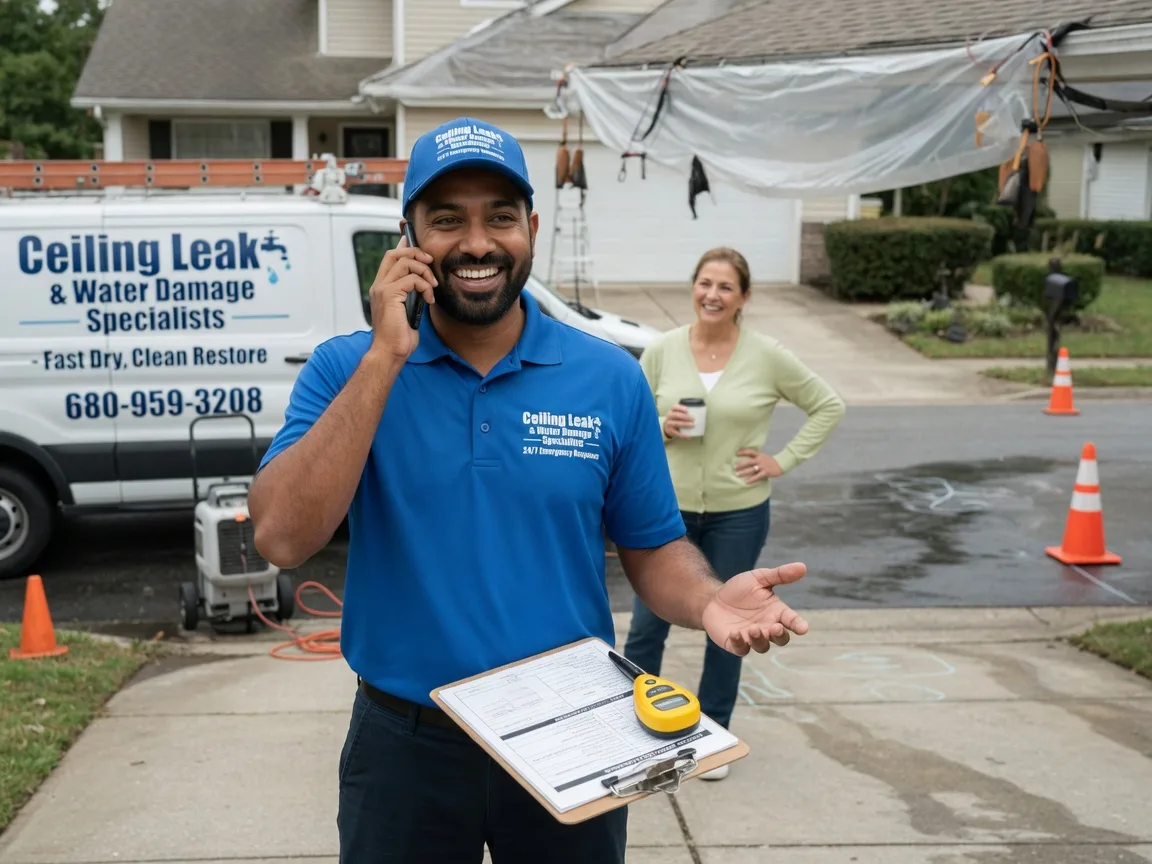 Ceiling Leak Cleanup New Melle, MO FAQs